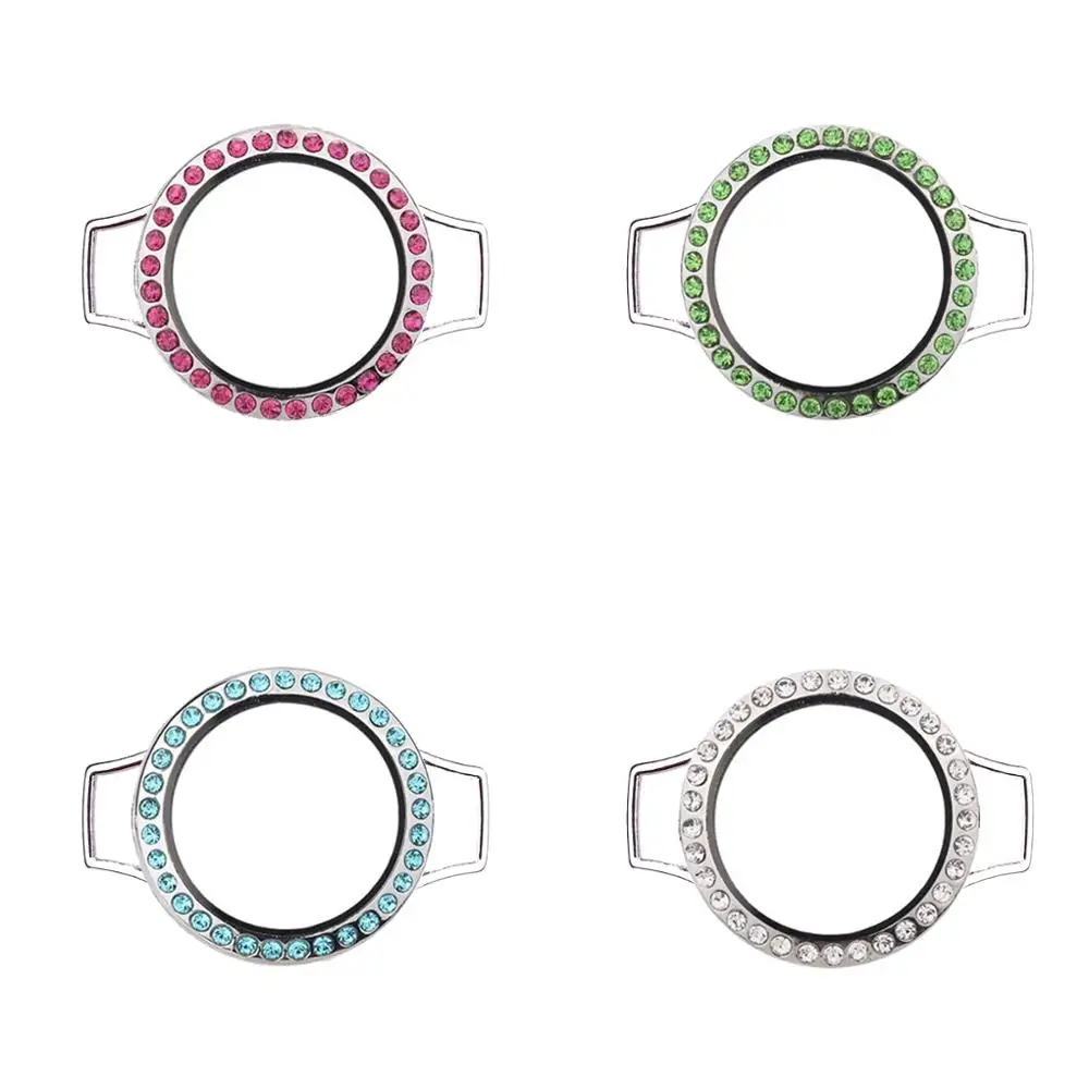 

5pcs/lot Floating Living Memory Glass 25mm Locket for PU Leather single or Double Wrap Bracelets Floating Charms Women Jewelry