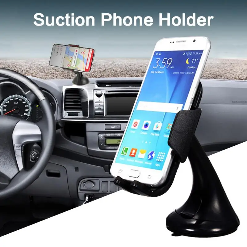 car accessories universal 360 rotating windshield car sucker mount bracket gps car phone holder stand for iphone samsung huawei free global shipping