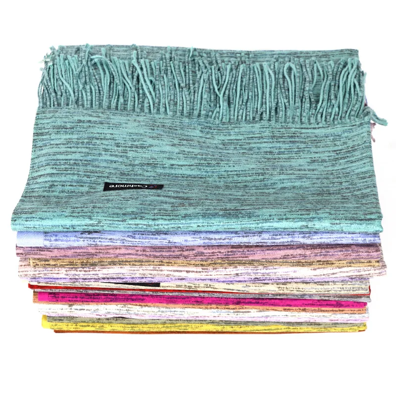 

2021 New Fashion Winter Warm Cashmere Scarf For Women Printed Pashmina Bandana Shawl And Warp Soft Thicken Blanket Lady Foulard