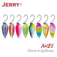 jerry ares trour metal spoon micro fishing lures 4 4g artificial wobbler bait trout bass spinner pesca tackle
