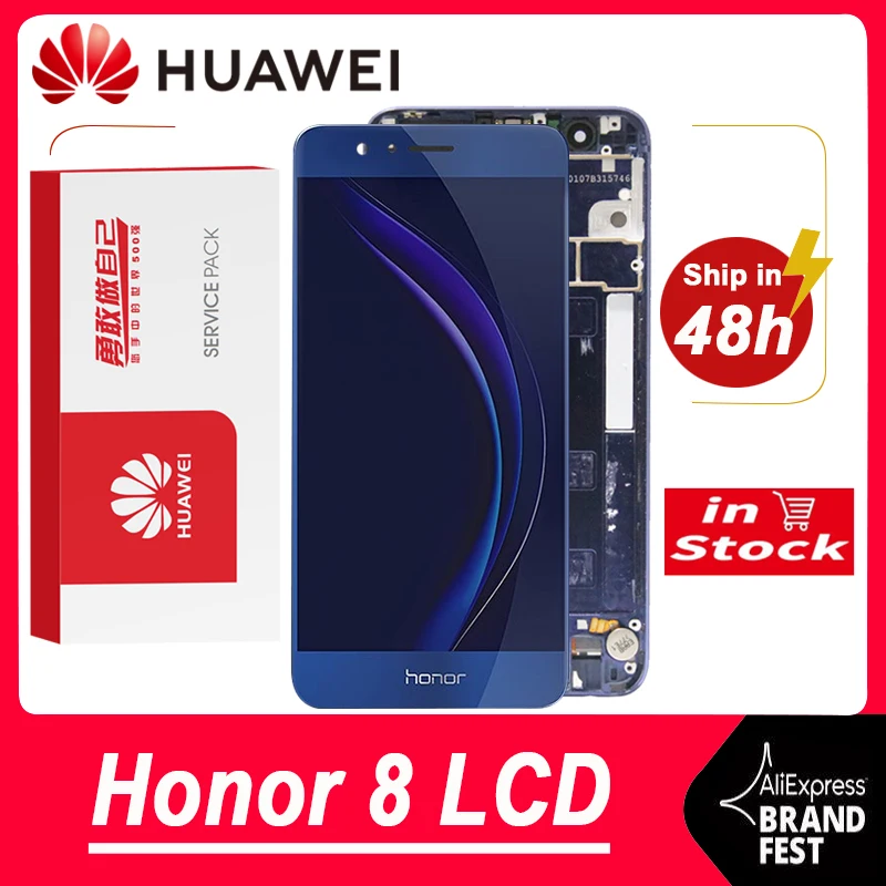 ЖК дисплей 100% ''для Huawei Honor 8 сменный сенсорный экран с дигитайзером в сборе для