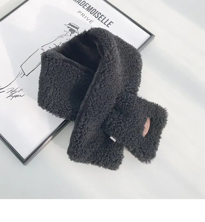 Шарф гетры женский модный зимний шарф из искусственного меха 2019 верхняя одежда