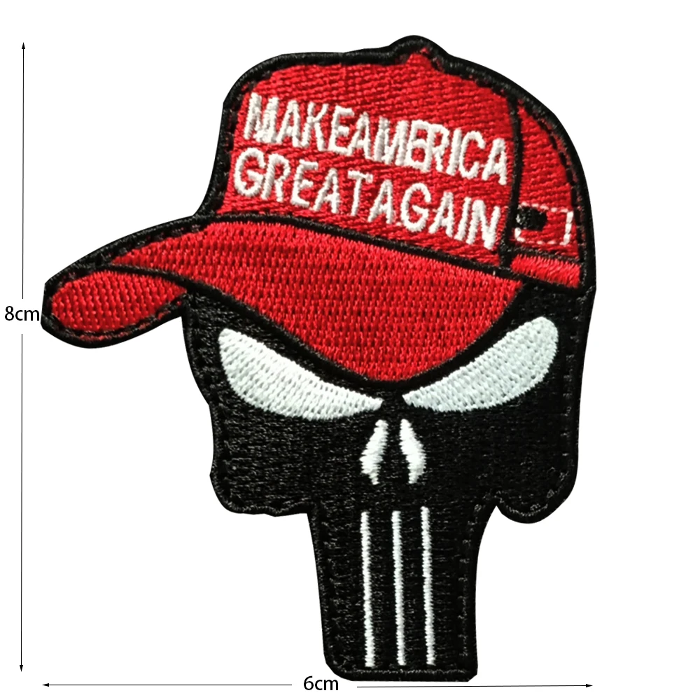 Новый 3D вышивка Каратель нарукавная повязка тактический армейский значок одежда