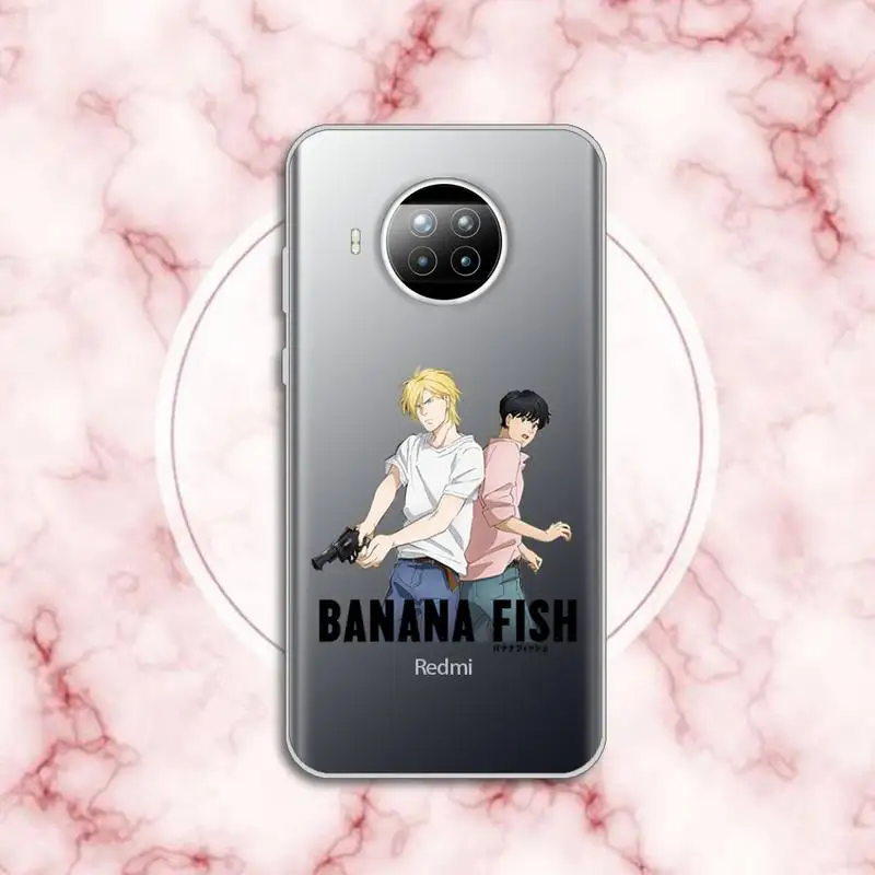 

Banana Fish Japan anime Phone Case Transparent for Xiaomi Redmi note 10 t 8 9 pro lite 11