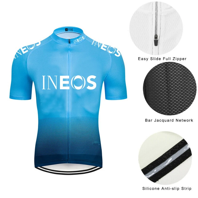 

2022 INEOS Bicycle Jersey MTB Cycling Jersey Bike Team Short Sleeve Jersey