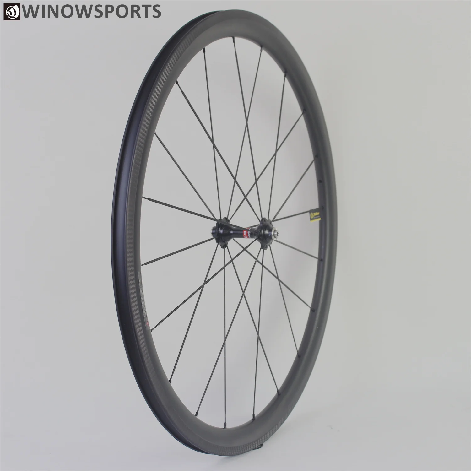 Winowsports Углеродные колеса для шоссейного велосипеда с высокой жесткостью novatec 271/372