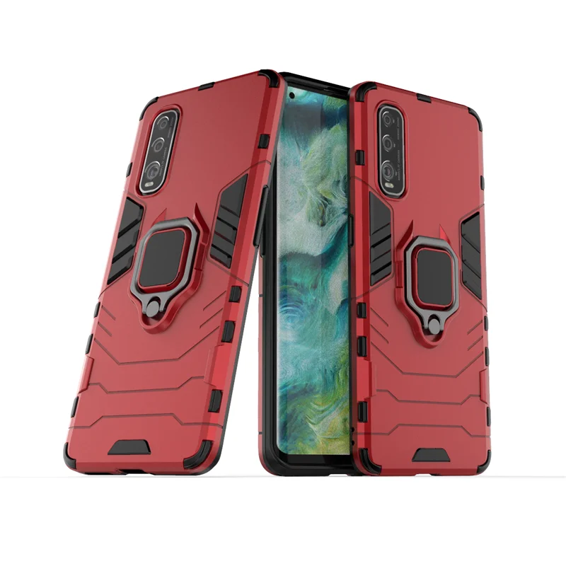 For OPPO find x2 case PC hard shockproof cover soft TPU silicone frame for ring magnetic car holder funda coque | Мобильные телефоны