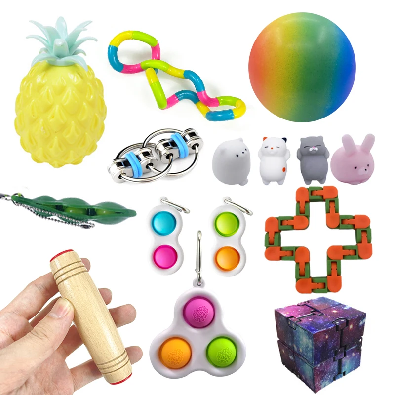 

Fidget Sensory Toy Set Stress Antistress Relief Toys Autism Anxiety Relief Stress Bubble Pack Sensory Toy For Kids Adults Toys