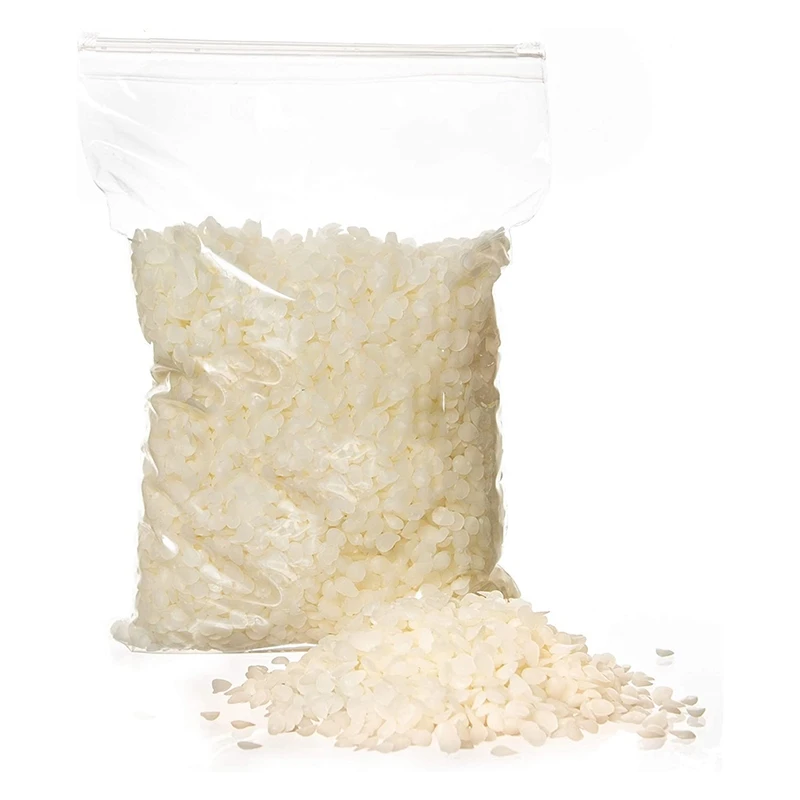 

ABSF White Beeswax Pellets for Candle Making , Easy Melt Beeswax Pastilles for DIY Candles, (1 LB)