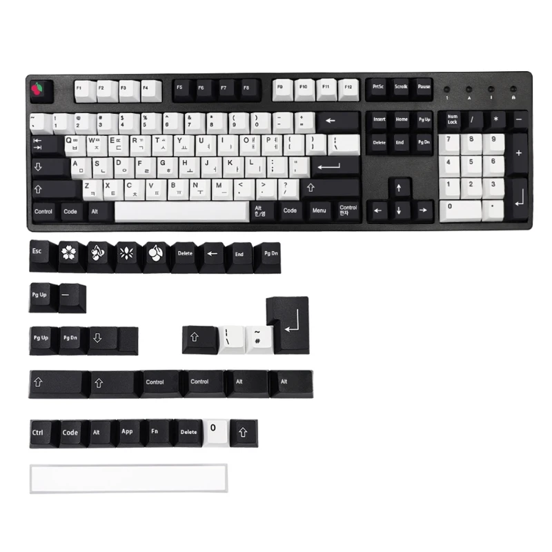 

137 клавиши, корейские PBT колпачки для клавиш Cherry Profile Dye Sub, колпачки для Mx выключателей Gk61 64 68 96 108 Corsair Strafe K65 K70 G710