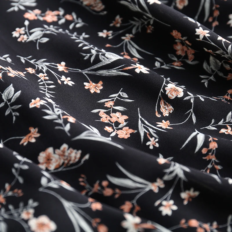 

Flower Skirt 2021 Spring New Ice Silk Irregular Swing Chiffon A-Line Summer Long Women's Wear