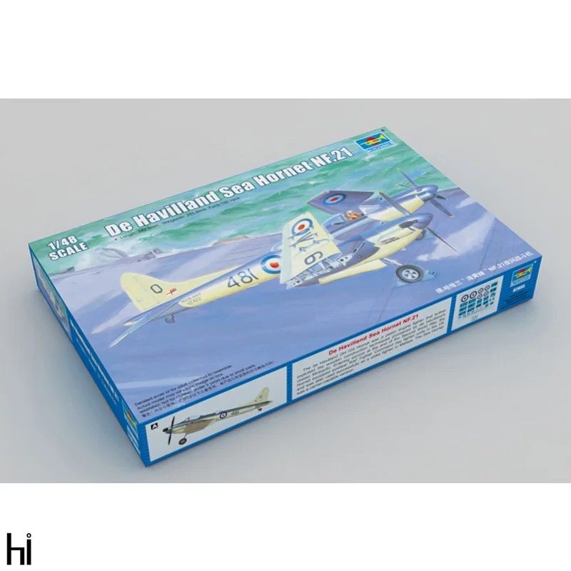 

Trumpeter 1/48 02895 De Havilland Sea Hornet NF.21 Night Fighter Plane Military Plastic Assembly Model Building Kit