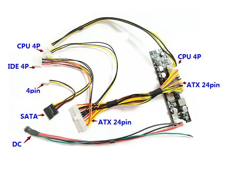 Высокая мощность 250 Вт DC 12 В вход ATX пиковый PSU Pico ATX переключатель горнодобывающей PSU 24pin MINI ITX DC для автомобиля ATX PC источник питания для компьютера