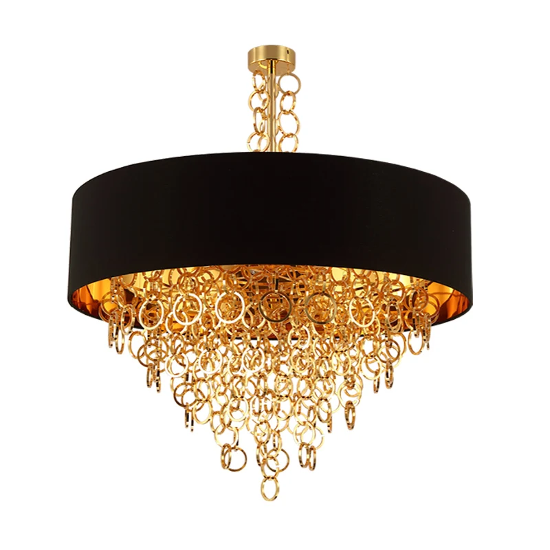 

Morden simplicity American fabric Creative small ring chandelier