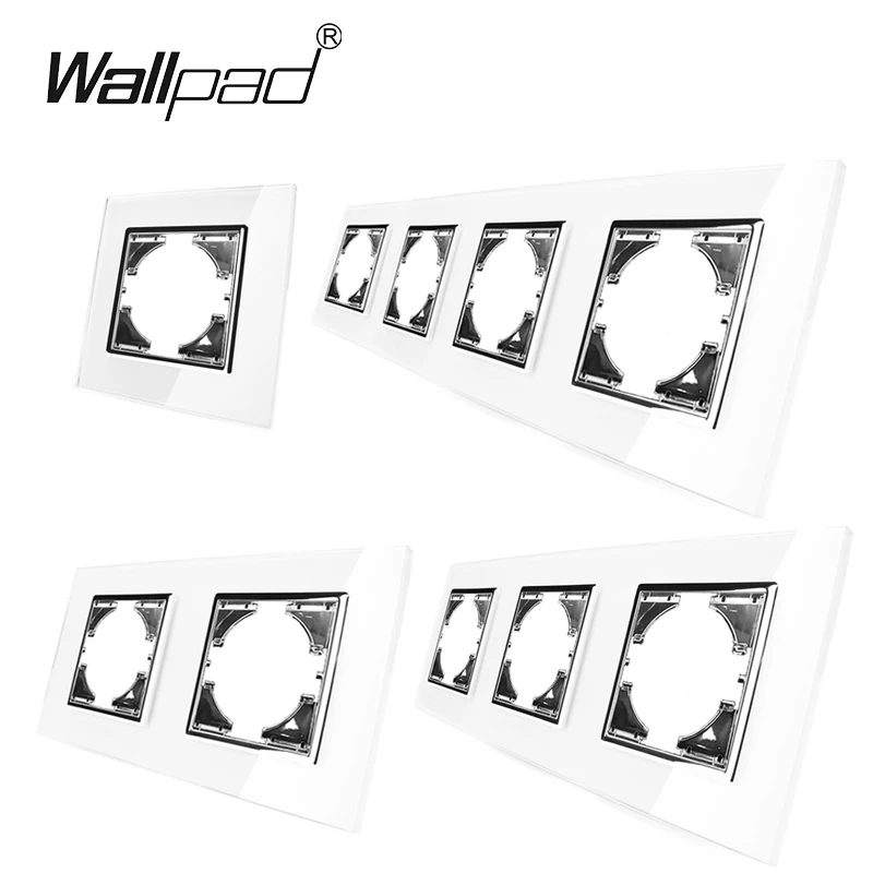 1 контактный переключатель полосный кнопка Wallpad 110 250V белого цвета с украшением в