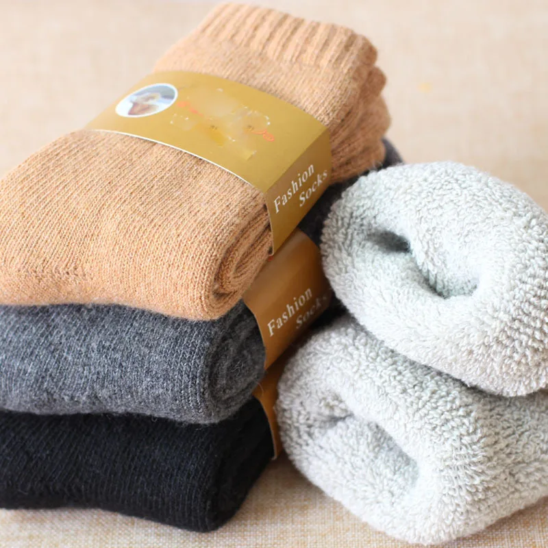 Мужские зимние носки 30 градусов пушистые шерстяные для мужчин уютные плотные