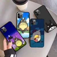 totoro miyazaki hayao anime phone case for iphone 11 12 mini pro xs max 8 7 6 6s plus x 5s se 2020 xr