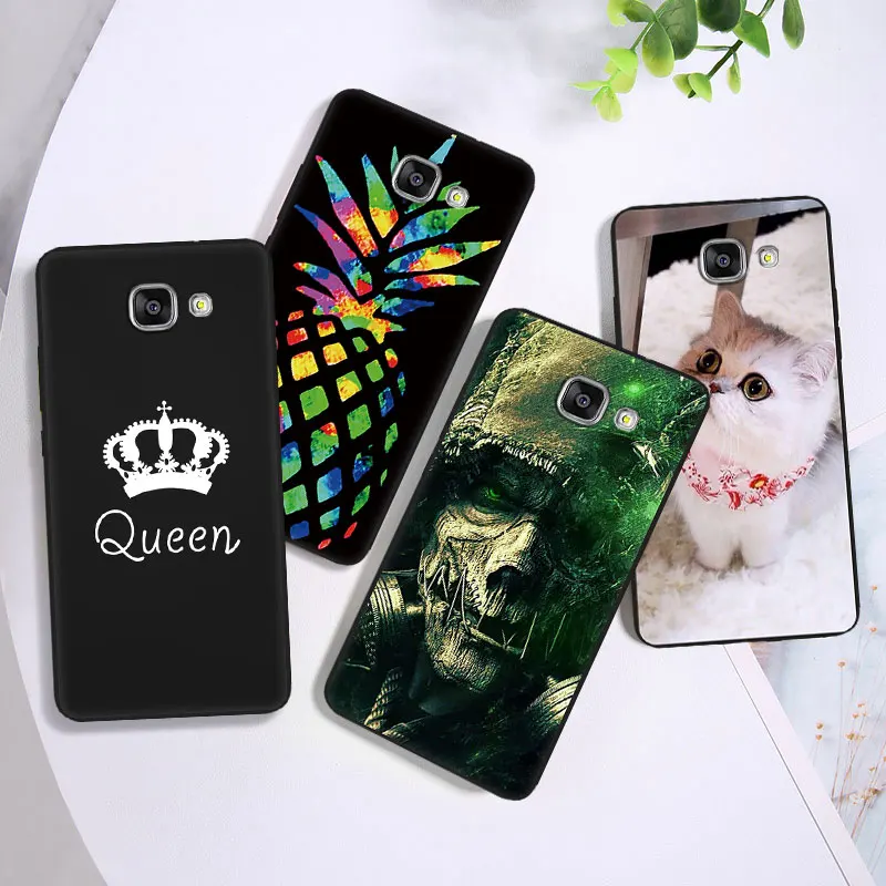 Чехол для Galaxy A710 A720 задняя крышка с цветочным дизайном чехол Samsung A7 2016 телефона 2017