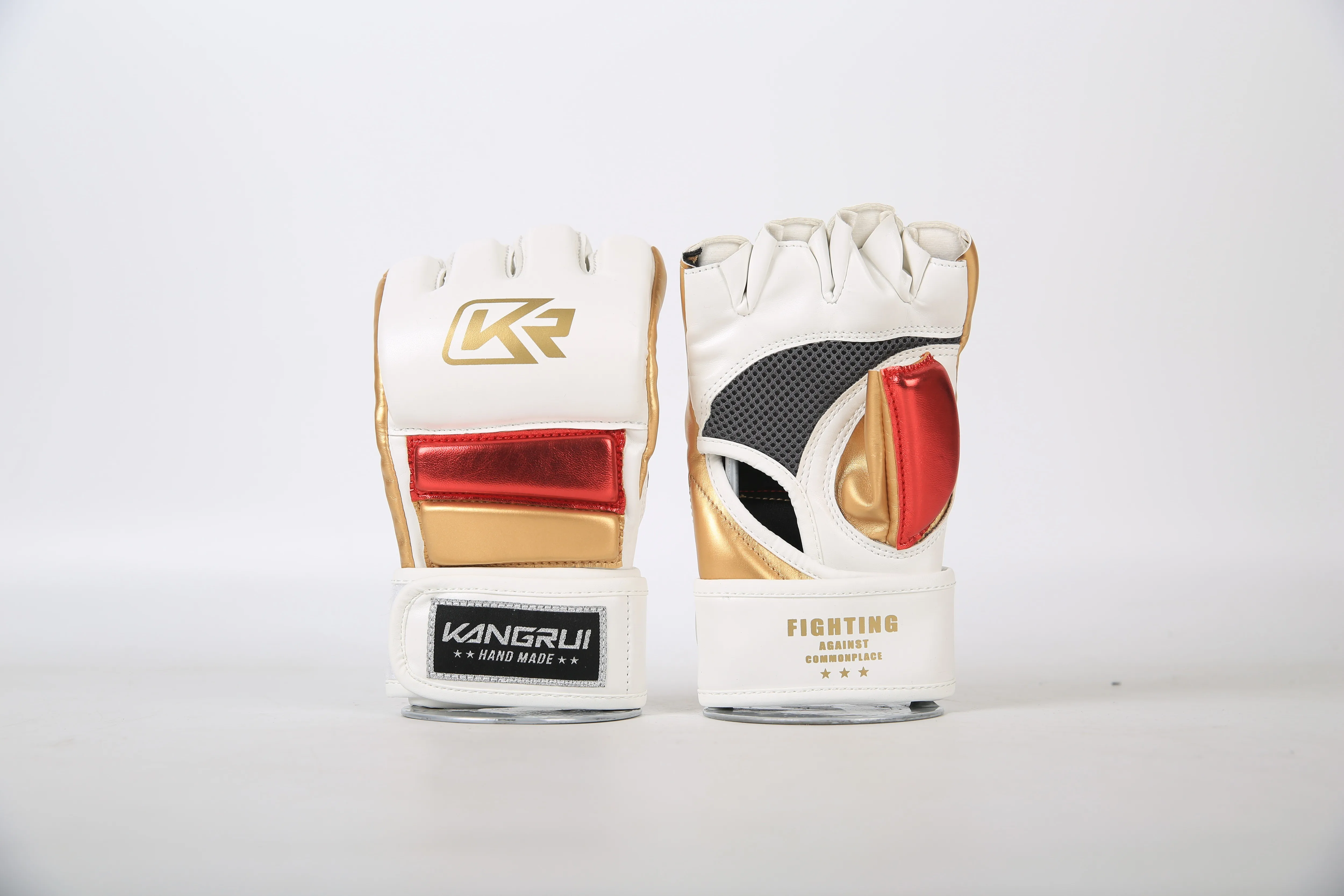 Боксерские перчатки для ММА мужчин и женщин мужские кожаные без пальцев