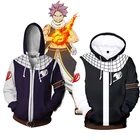 Толстовка с капюшоном Natsu Dragneel, косплей Хвост Феи, для косплея, мужская и женская, модная куртка в стиле аниме, пальто