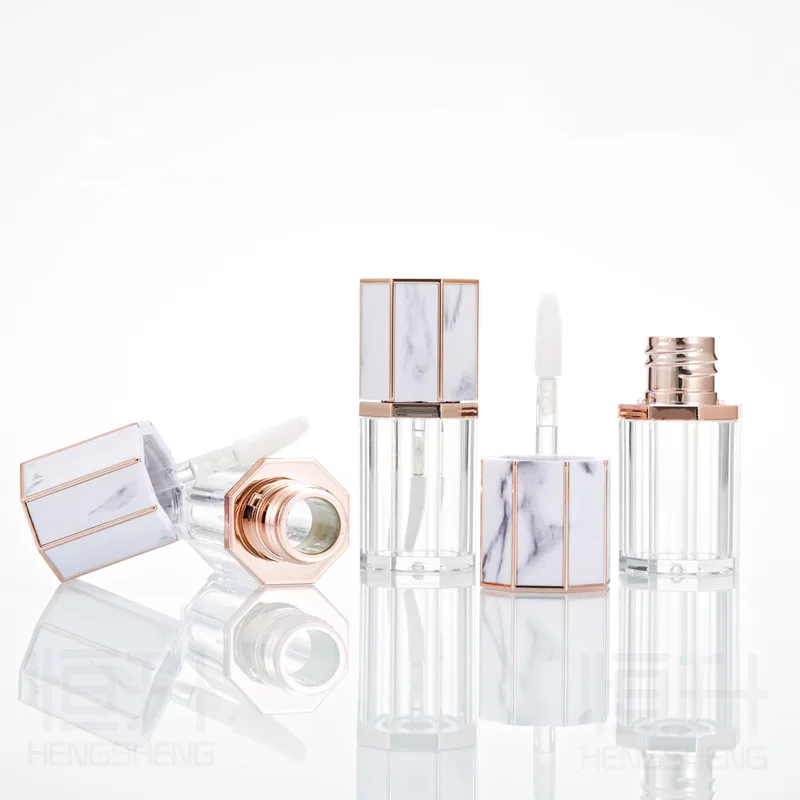 5 мл пустая трубка для блеска губ восьмиугольная прозрачная бутылка Бальзам