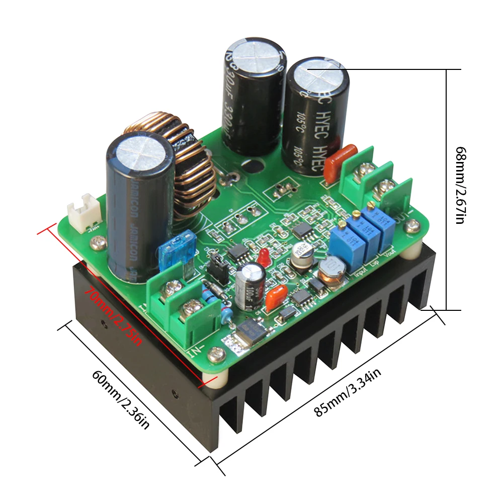 900W DC Boost модуль широкий Напряжение CVCC Шаг вниз Питание 15A 8V 30V/30V 60V 12V 130V с