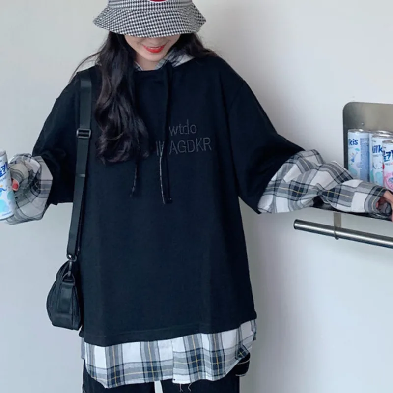 

Реальная фотография Женская фотография осень-зима новый корейский стиль широкий