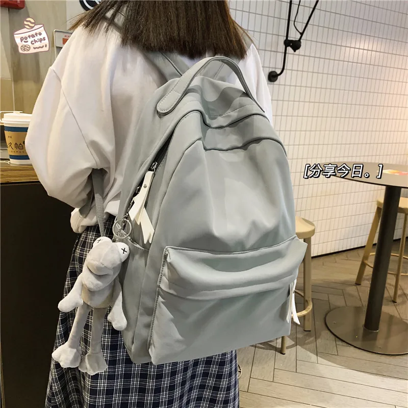 

Schoolbag female Korean version harajuku INS College wind junior high school students backpack large capacity backpack