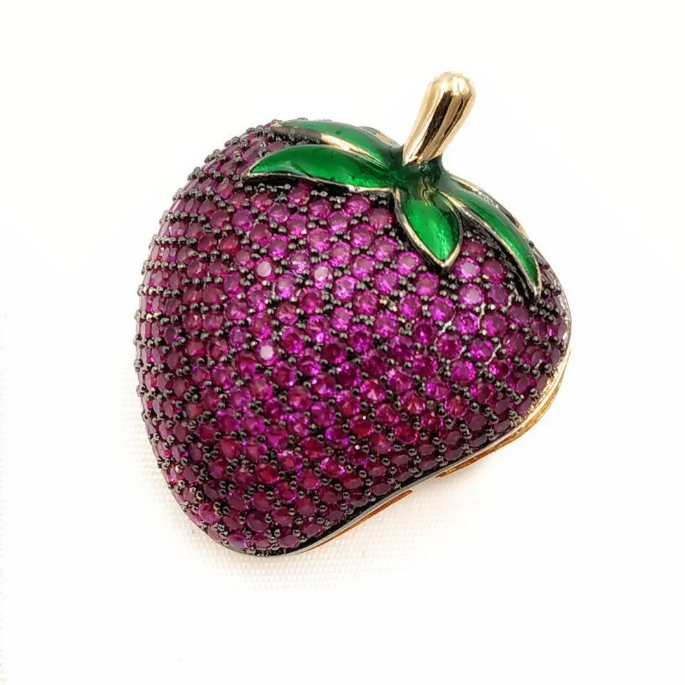 Восхитительная полная микрозакрепка фианита Милая блестящая золотая булавка с