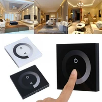 new touch panel smart switch lights dc12v 24v dimmer controller ukeu wall mounted switch work with led light