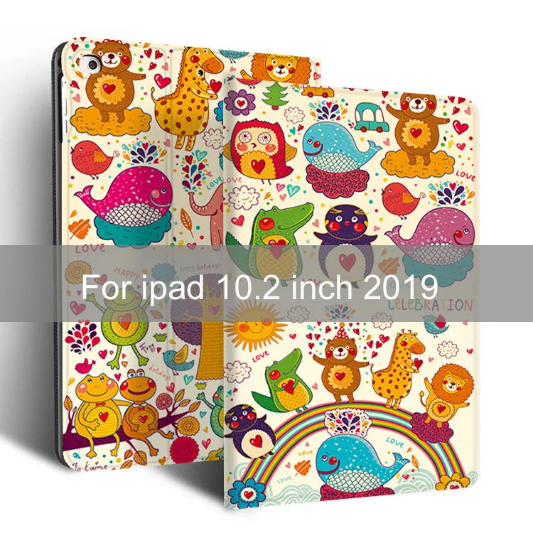 For 10.2 2019 Essidi смарт-чехол для ipad 10,2 дюймов Funda кожаный чехол для планшета ПК флип-чехол для ipad 10,2 дюймов - Цвет: For 10.2 2019