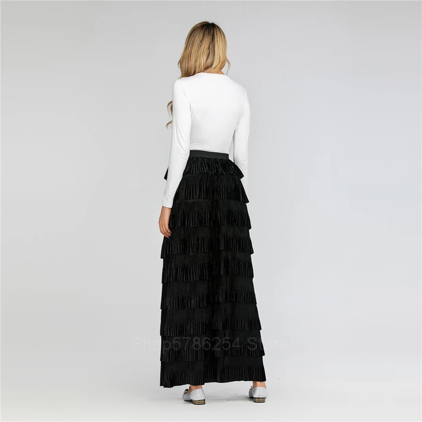 2021 мусульманское платье-кафтан традиционная одежда Рамадана многослойная юбка с