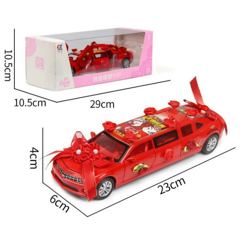 Модель автомобиля из сплава Nicce 1:32 удлиненная Розовая модель металлическая