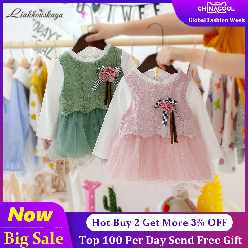 Платье для маленьких девочек модная весенняя одежда принцессы 2020 года малышей