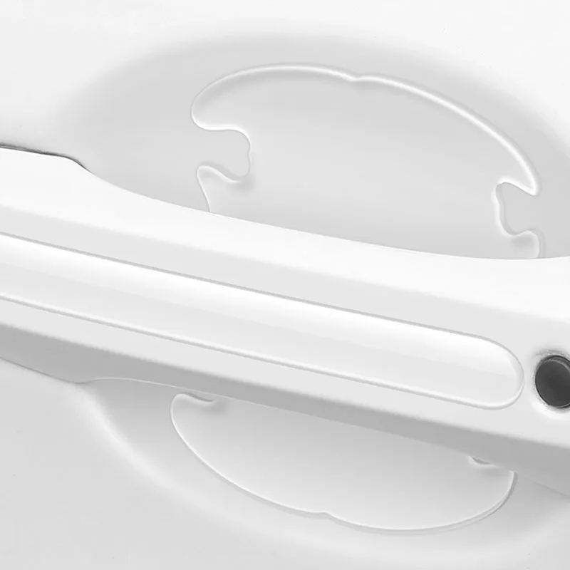 8 шт. силиконовые наклейки на дверные ручки автомобиля защитная пленка наклейка