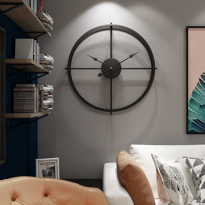 

Nordic Minimalist Wall Clock Silent Large Wall Clock Classic Modern Design Office Relogio Parede Digital Home Decoration AC50AL