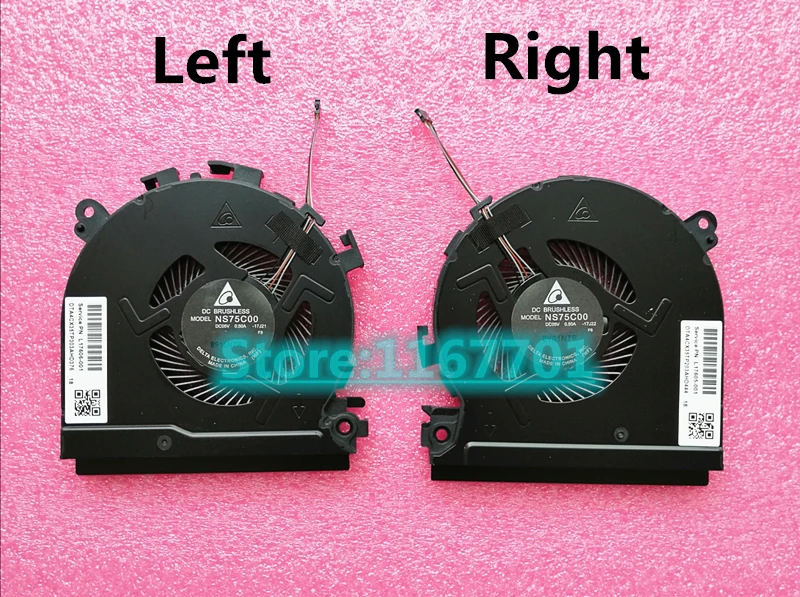 

New ORG Laptop CPU/GPU Cooling Fan For HP Spectre 15-CH NS75C00-18C17 NS75C00-17G06 NS75C00-17G07 NS75C00-17J21 NS75C00-17J22