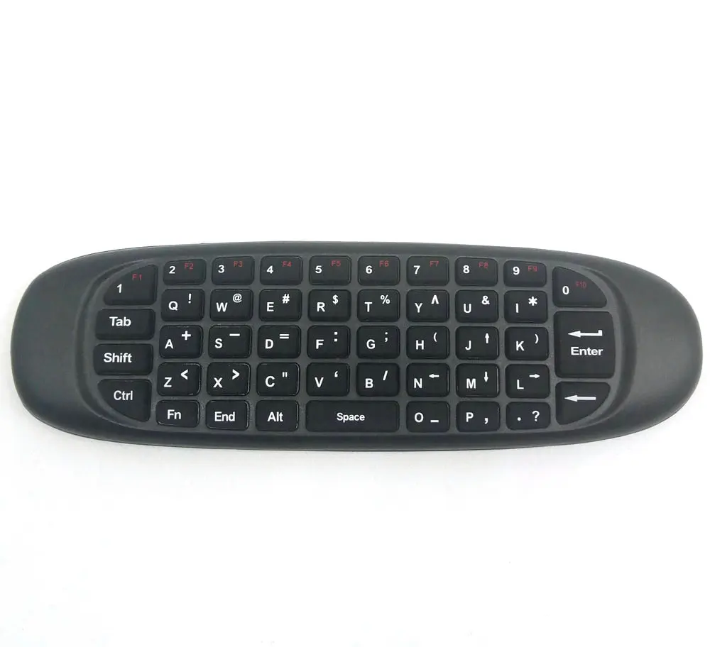 Tikigogo C120 2,4G гироскоп воздушная мышь мини беспроводная клавиатура Русский Арабский Английский для Android Smart tv Box PC Пульт дистанционного управления