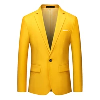 mens slim fit blazers men solid color slim fit casual suit jackets 2021 new arrival mens blazer coats plus size 6xl 5xl