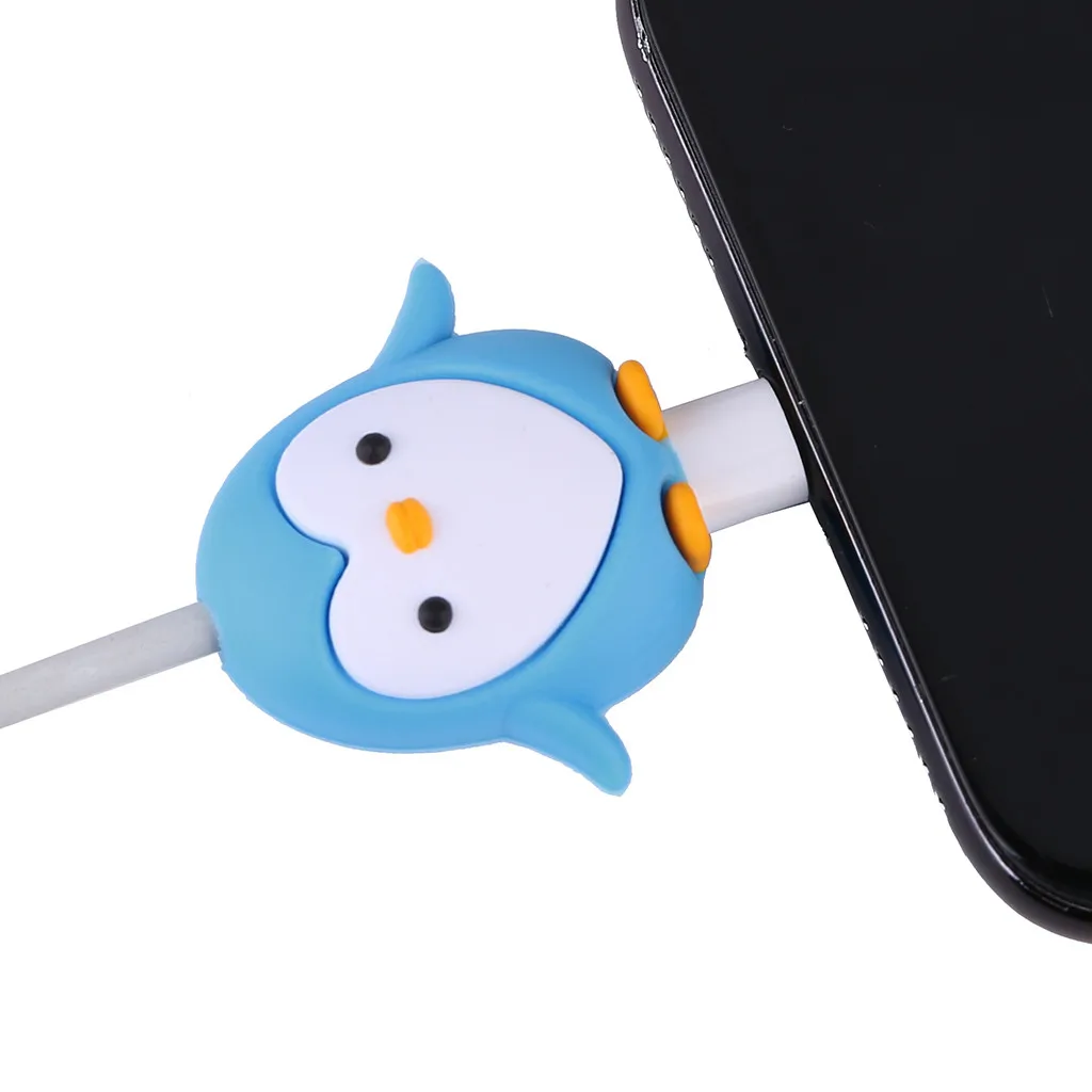 Защита кабеля с мультяшными животными милая намотка для iPhone защита передачи