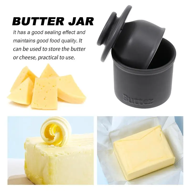 1pc Ceramic Storage Jar Home Kitchen Butter Cheese Container Can Dish Belt | Дом и сад