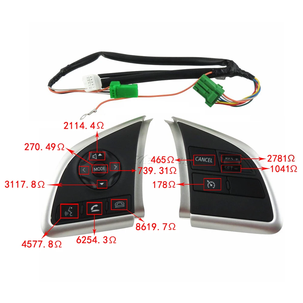 Переключатель круиз-контроля кнопка рулевого колеса аудиоплеер на Android