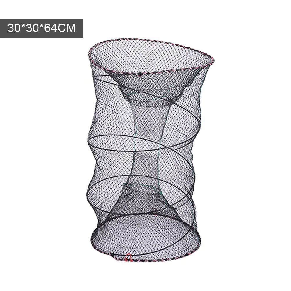 

Fishing Net Cage Folding Portable Fish Keep Net Fish Crayfish Crab Trap Net Fish Cage Fishing Accessories