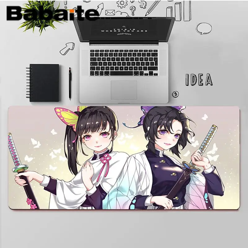 

Babaite Top Quality Demon Slayer Tsuyuri Kanawo Large Mouse pad PC Computer mat Free Shipping Large Mouse Pad Keyboards Mat