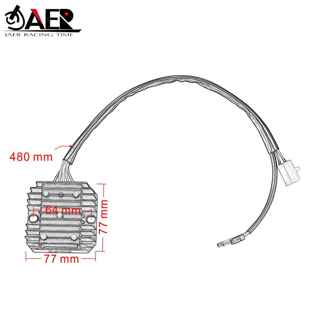 JAER мотоцикл регулятор напряжения Выпрямитель для Honda 31600-KR3-980 CA125 Rebel 125 CMX250C MC13B MC32A |