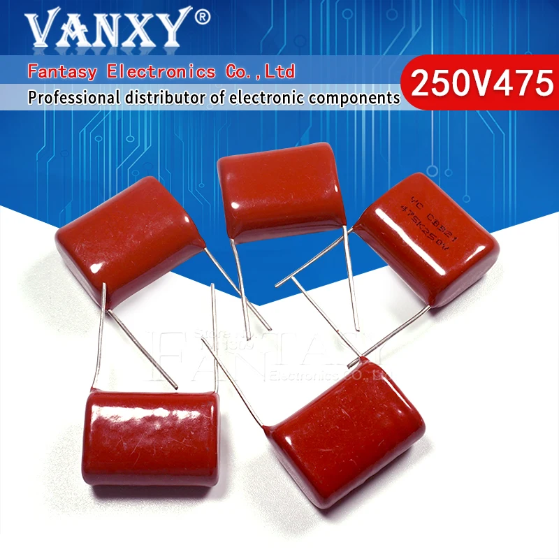 10 шт. 250V475J Шаг 25 мм 250В 4 7 мкФ 475 4700пф CBB полипропиленовый пленочный конденсатор|film