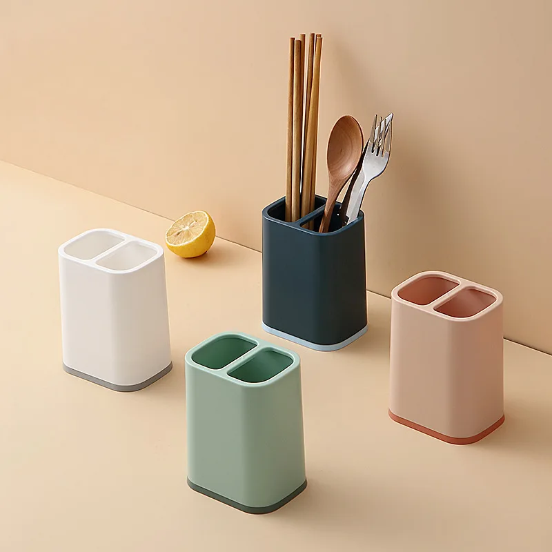 

Multifunctional Tableware Storage Box Chopstick Holder Kitchen Chopstick Basket Household Non-Perforated Wall-Mounted Storage