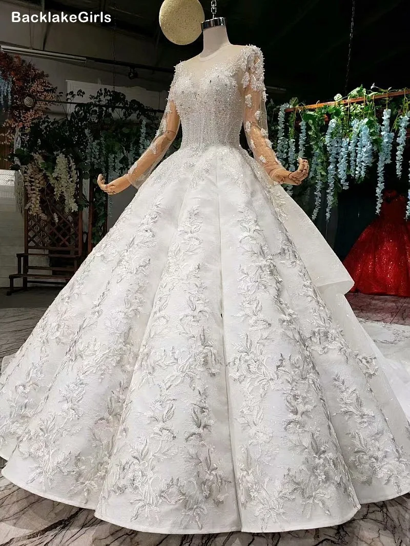 Атласное платье для мусульманской невесты хрустальное бальное свадебные платья