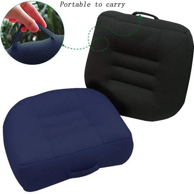

40*40cm Car Booster Seat Cushion Memory Foam Breathable Mat Thickened Mesh Seat Pad Safety Chair Cushion Pad