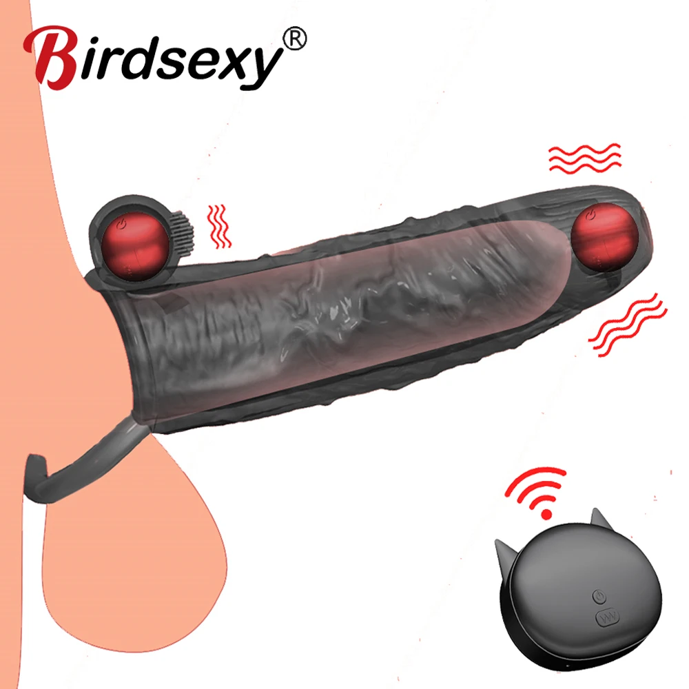 Секс игрушки для взрослых увеличенный пенис вибрирующие презервативы